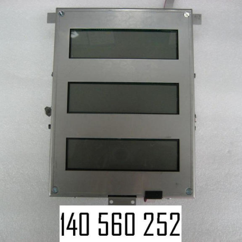 140560252 - LCD DISPLAY LAFON 6/6/5 BACK LIT, Z.EC2000, WORKS TSTD.